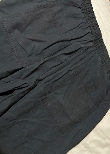 Kadın Siyah Bol Kesim Pantolon - Görsel 9