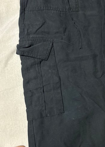 Kadın Siyah Bol Kesim Pantolon - Görsel 5