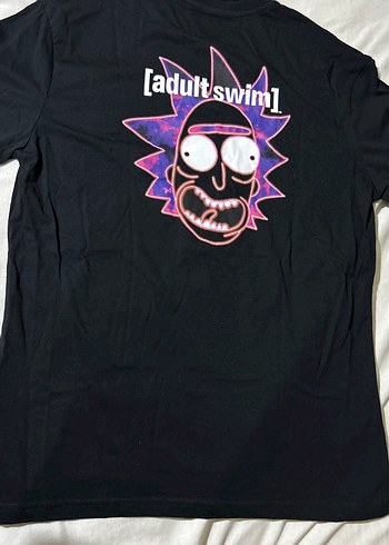 Siyah Baskılı Rick And Morty Tişört - Görsel 5