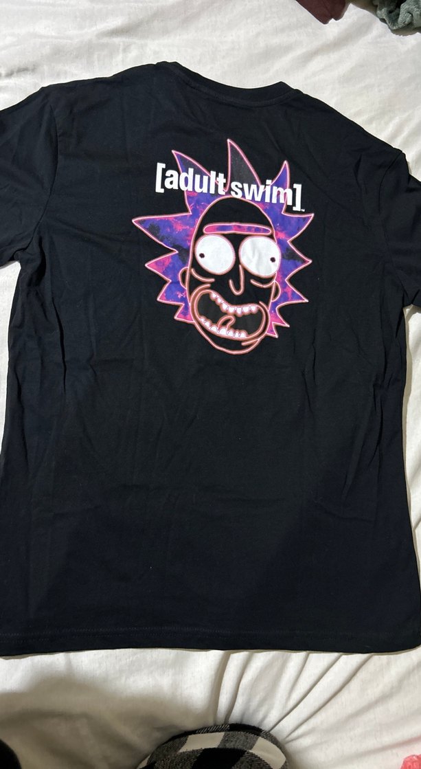 Siyah Baskılı Rick And Morty Tişört - Görsel 5