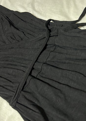 Siyah tam-midi boy Elbise - Görsel 6