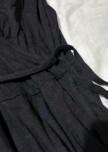 Siyah tam-midi boy Elbise - Görsel 5