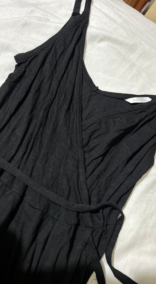 Siyah tam-midi boy Elbise - Görsel 2