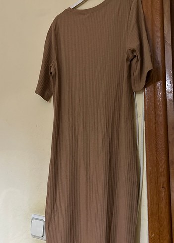 Bej-Kum rengi Kadın Uzun Elbise - Görsel 4