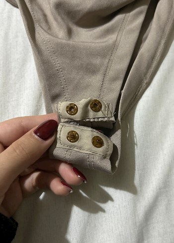 Gri Drapeli Kadın Keten Bluz - Görsel 7