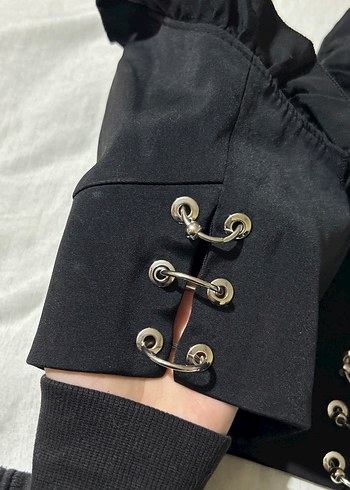 Siyah Fırfırlı Strappy Büstiyer - Görsel 5