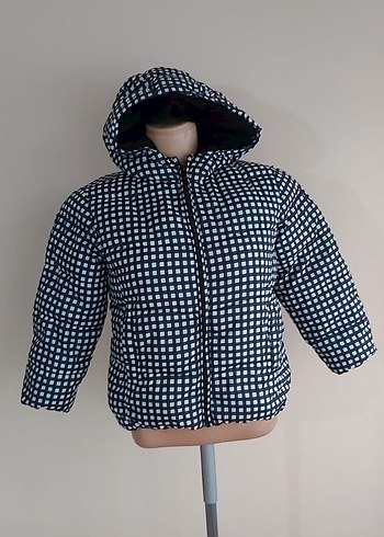 Mango anorak kapüşonlu koyun yünü astar kürklü çocuk montu - Görsel 5