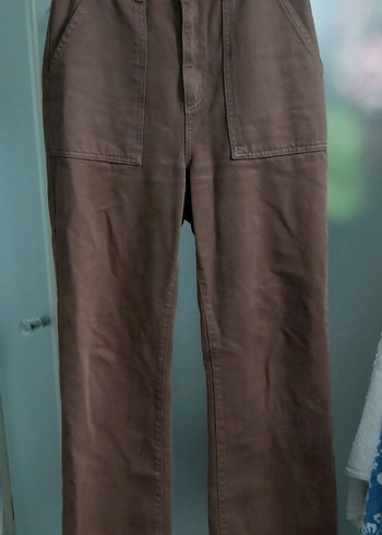 Trendyol Kahverengi Rahat Kesim Kot Pantolon Jean - Görsel 3