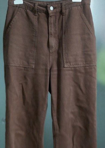 Trendyol Kahverengi Rahat Kesim Kot Pantolon Jean - Görsel 4