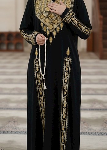 Boncuk İşlemeli Hac, namaz elbisesi tesettür abiye - Görsel 2