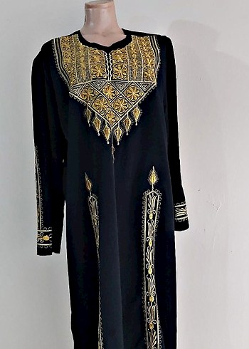 Boncuk İşlemeli Hac, namaz elbisesi tesettür abiye - Görsel 3