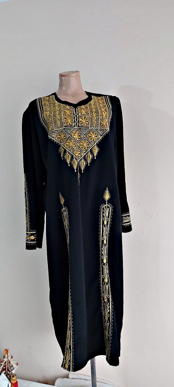 Boncuk İşlemeli Hac, namaz elbisesi tesettür abiye - Görsel 3