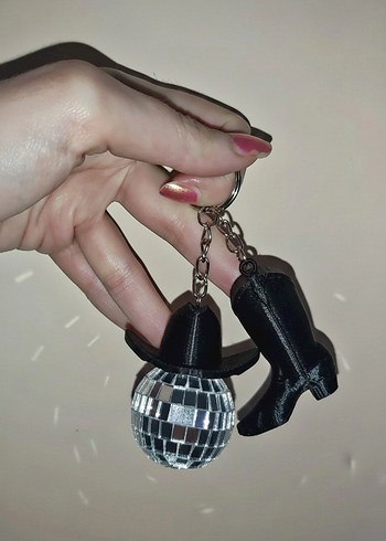 Y2k fairycore coquette vintage disko topu anahtarlık çanta charm - Görsel 4