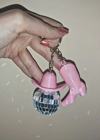 Y2k fairycore coquette vintage disko topu anahtarlık çanta charm - Görsel 2