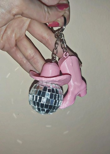 Y2k fairycore coquette vintage disko topu anahtarlık çanta charm - Görsel 3