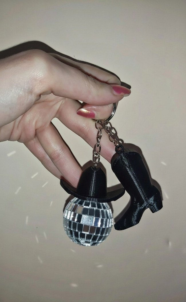 Y2k fairycore coquette vintage disko topu anahtarlık çanta charm - Görsel 4