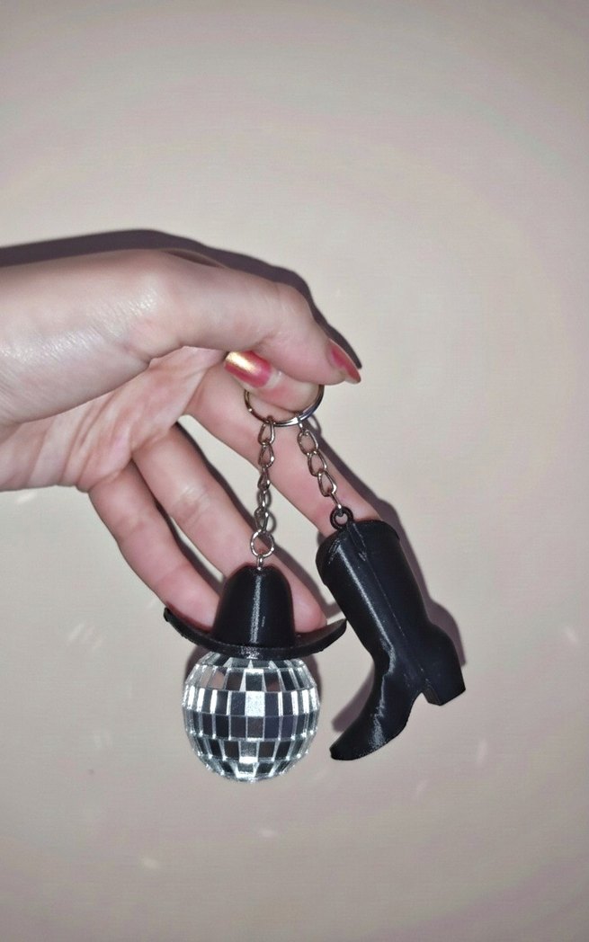 Y2k fairycore coquette vintage disko topu anahtarlık çanta charm - Görsel 5
