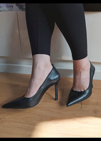 39 Beden siyah Renk Desa %100 deri feminen stiletto a4