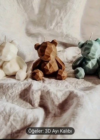 3'lü Pastel Mum Kalıbı Seti - Görsel 4