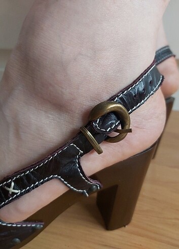 Ranello marka vintage topuklu ayakkabı - Görsel 7
