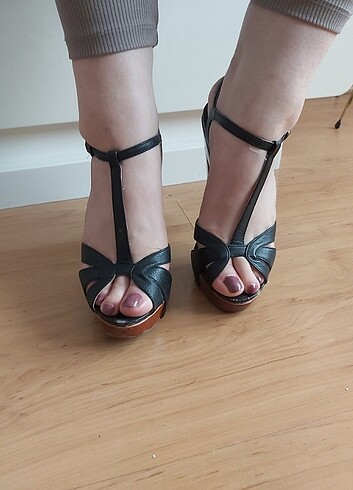 Steve Madden Steve Madden marka kalın topuklu şık vintage ayakkabı