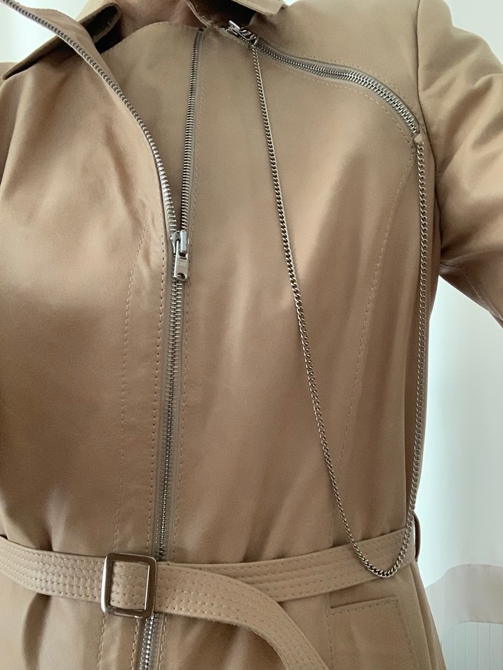 Derishow Xds deri trençkot - Görsel 2