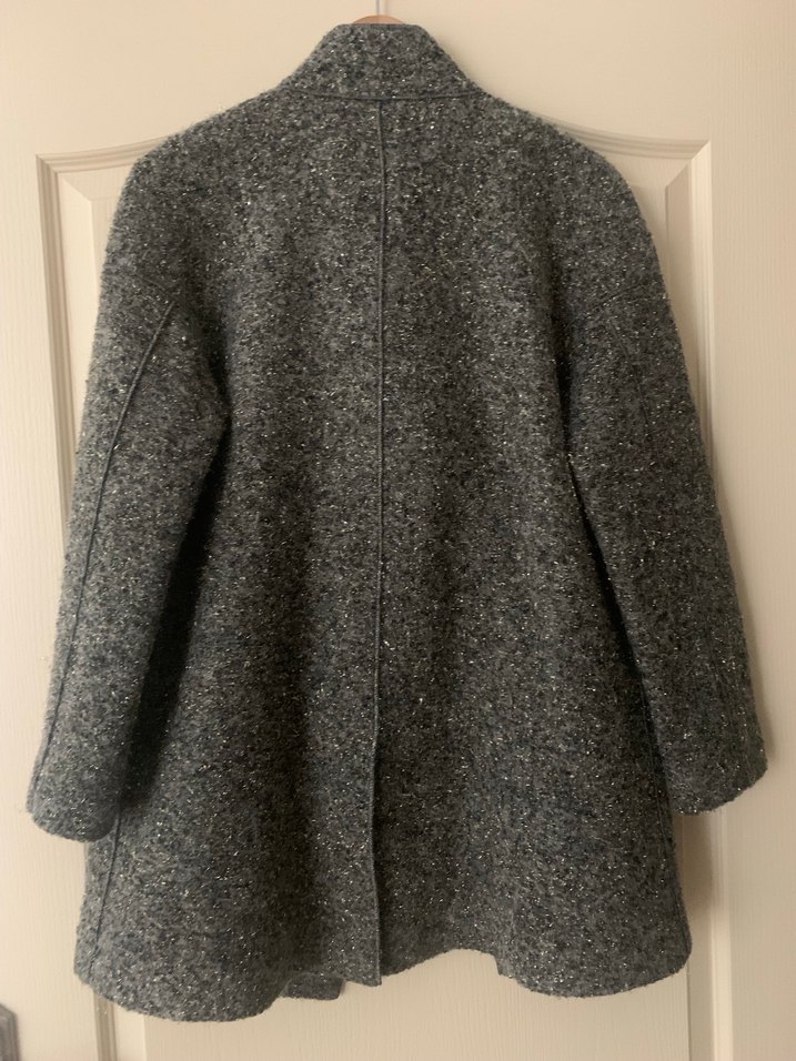 Derishow parıltılı yün kaban, ceket - Görsel 4