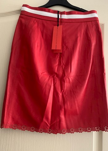 Napa deri kısa etek - Görsel 4