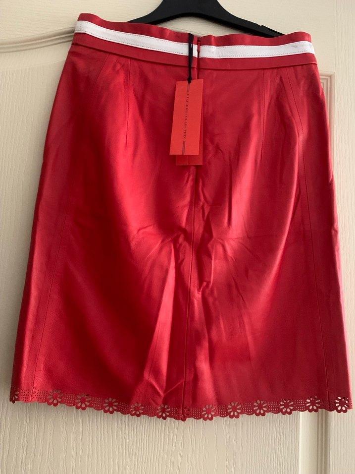 Napa deri kısa etek - Görsel 4