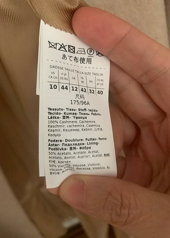 Max mara %100 kaşmir manto - Görsel 7