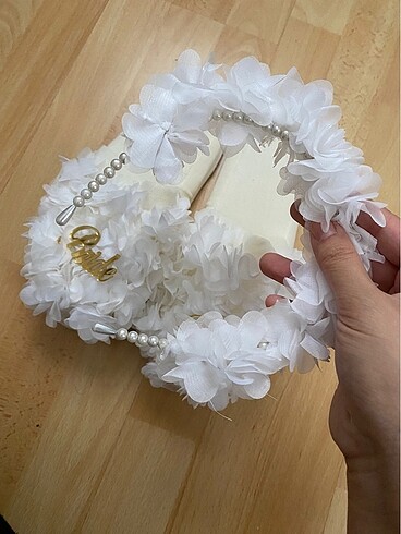  Beden beyaz Renk Bride to be terlik