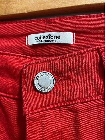 38 Beden Collezione kadın kırmızı kot