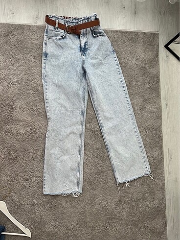 xs Beden mavi Renk Yüksek bel jean