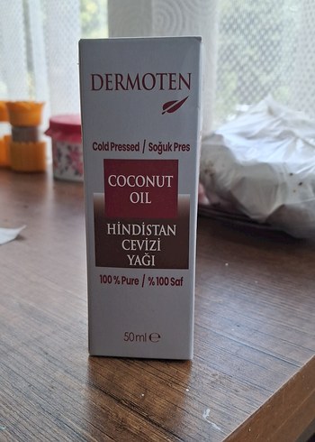 Dermoten Soğuk Pres Hindistan Cevizi Yağı 50 ml