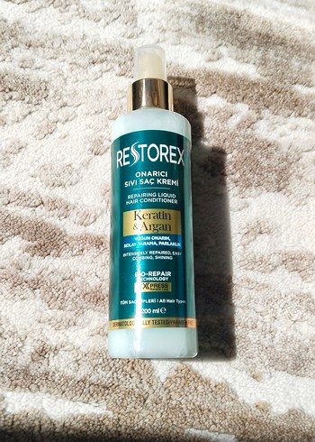 Restorex Onarıcı Keratin & Argan Sıvı Saç Kremi 300ml