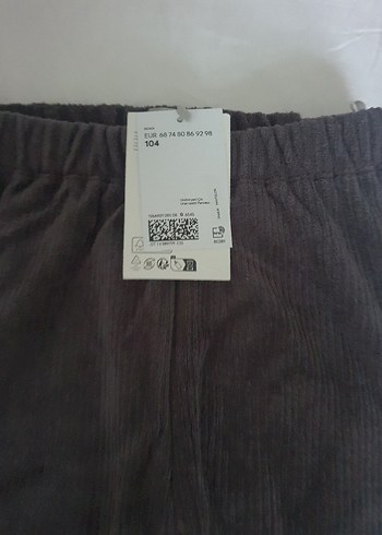 H&M Ribanalı Velur Pantolon - Görsel 2