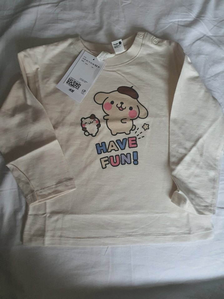 H&M baskı motifli jarse üst - Görsel 2