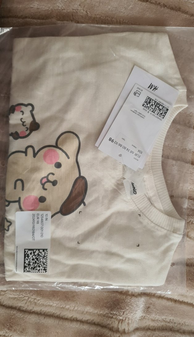 H&M baskı motifli jarse üst - Görsel 2