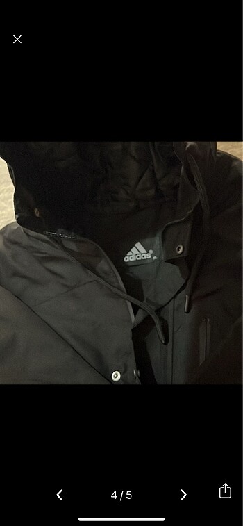 xl Beden siyah Renk Adidas erkek siyah mont