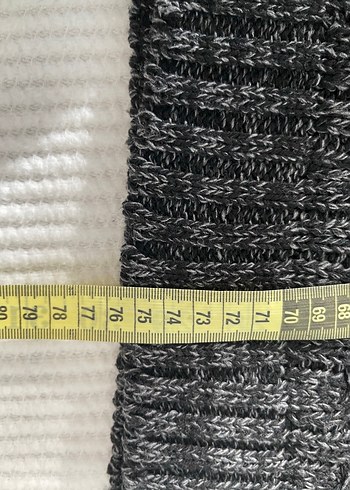 Gri Örgü erkekTriko Kazak - Görsel 6