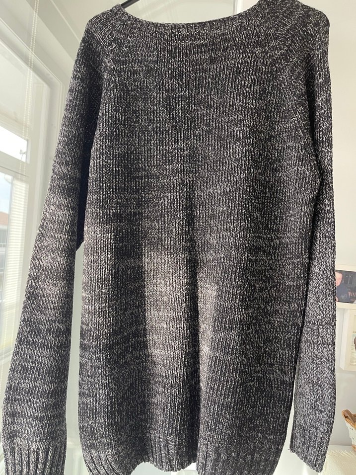 Gri Örgü erkekTriko Kazak - Görsel 3