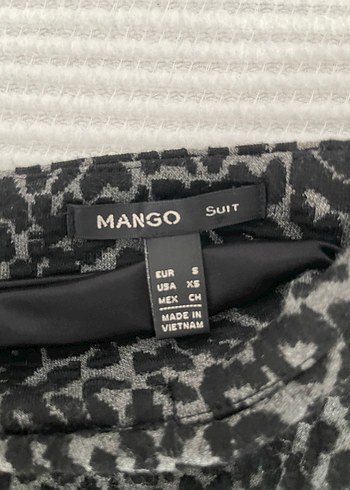 Gri Yılan Desenli Pilili Mini Etek - Görsel 4