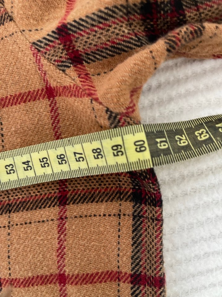 Düğmeli Camel Kareli Erkek Gömlek - Görsel 5