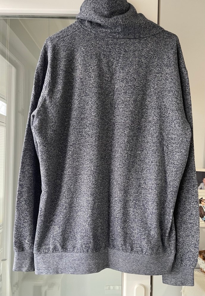 Gri Erkek Yüksek Yakalı Triko Sweatshirt - Görsel 4