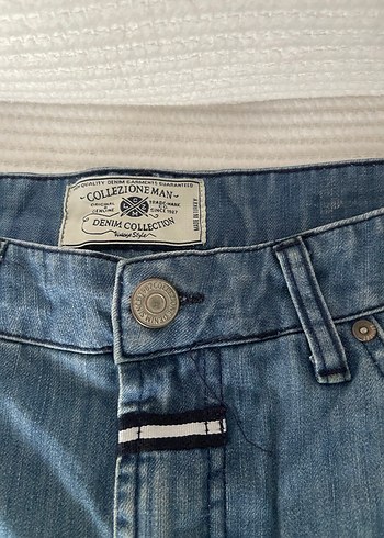 Mavi Bol Kesim Denim Şort - Görsel 3