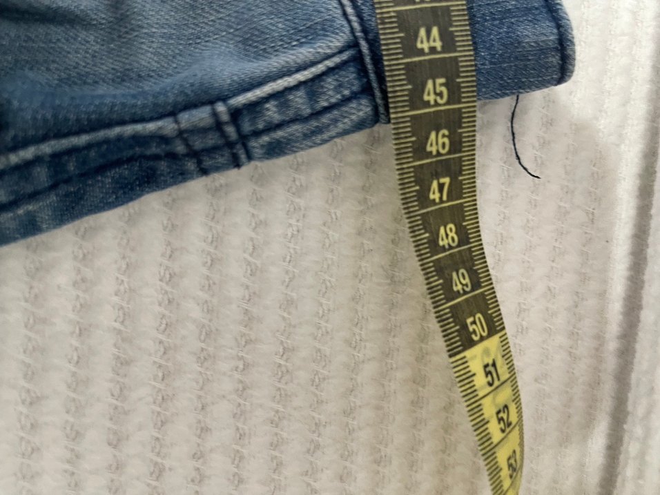 Mavi Bol Kesim Denim Şort - Görsel 5