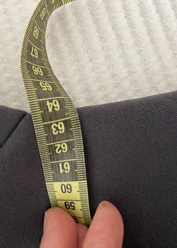 Gri Yarım Fermuarlı Yüksek Yakalı Sweatshirt - Görsel 5