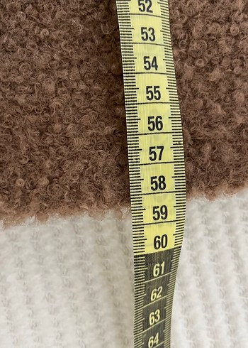 Kahverengi Yüksek Yakalı Peluş Ceket - Görsel 7