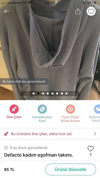 Defacto eşofman takım