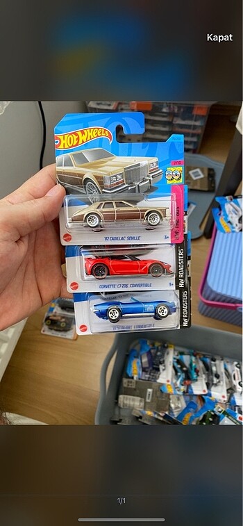 Hot Wheels 3 araç